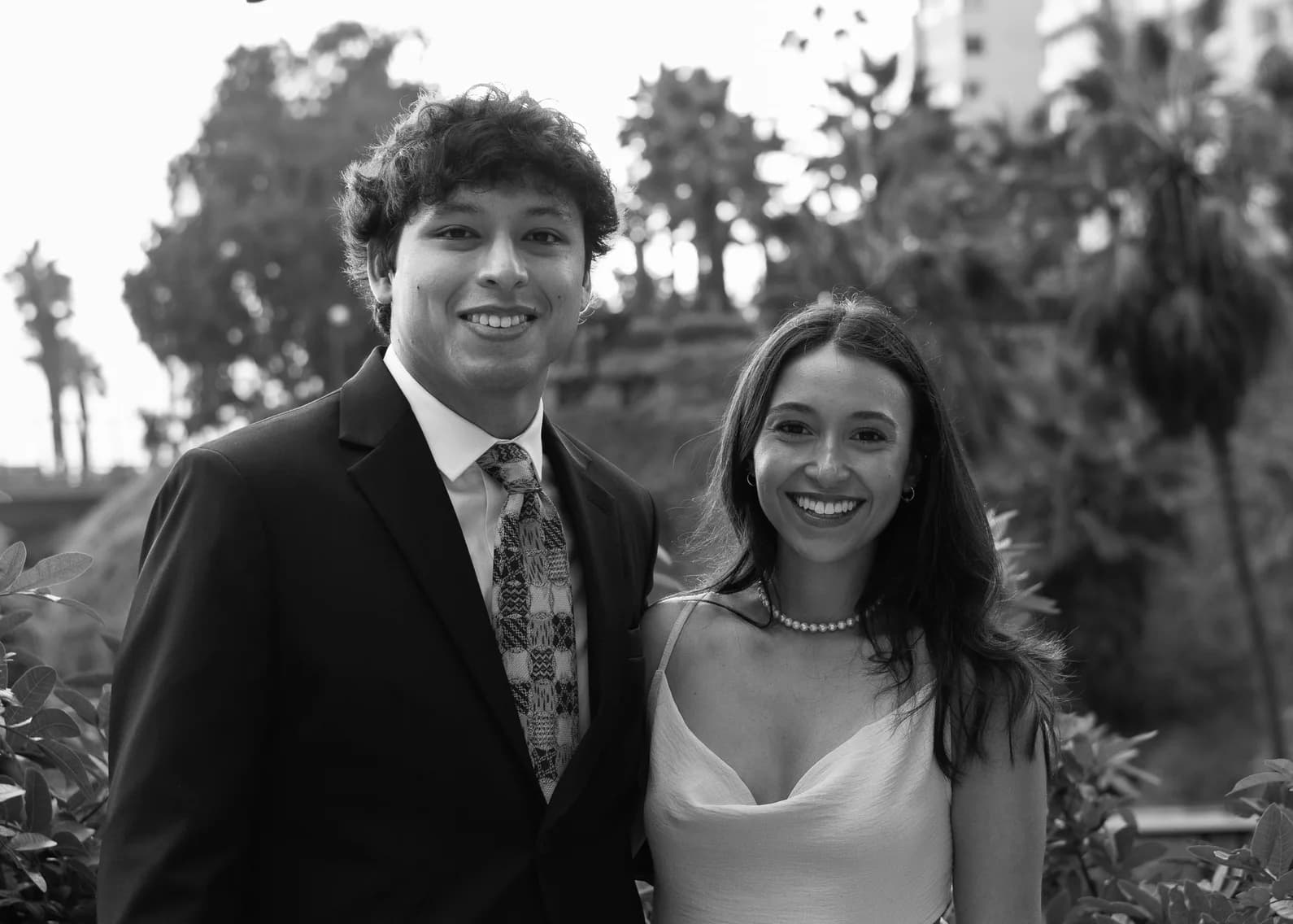 Rafaella y Omar sonriendo